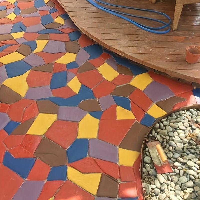1 Stück, Gartenweg Pflasterform DIY Manuell Pflasterung Zementziegel Stein Straße Beton Formen