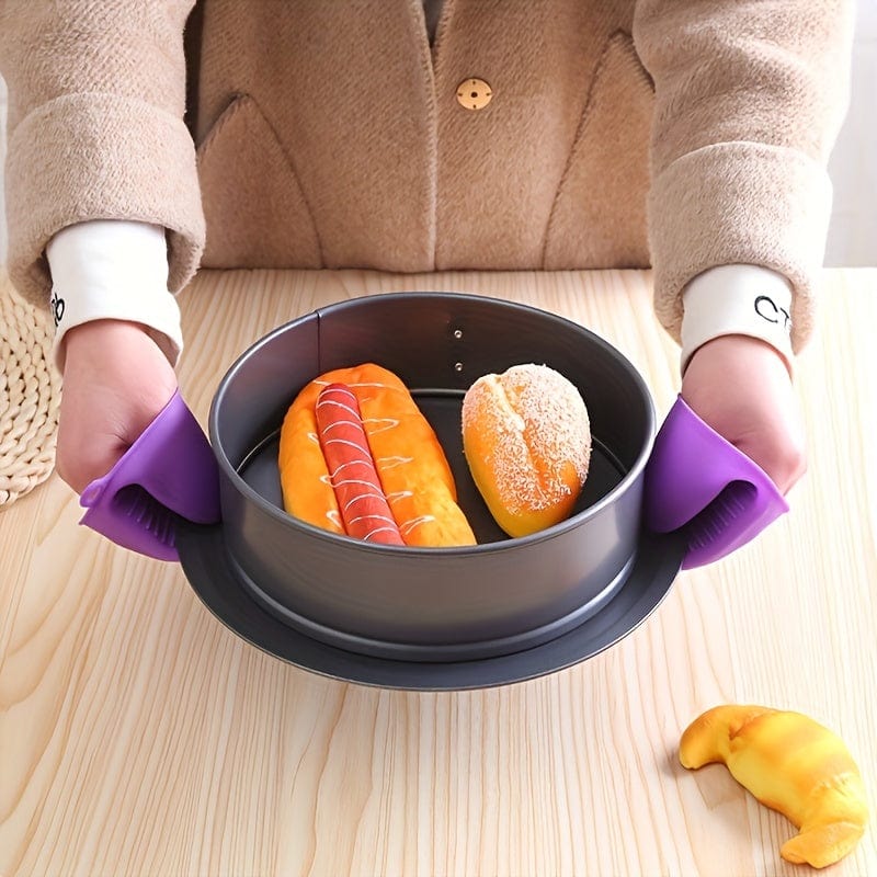 1 Stück Hitzebeständiger Silikon-Ofenhandschuh - Perfekt zum Backen & Grillen!