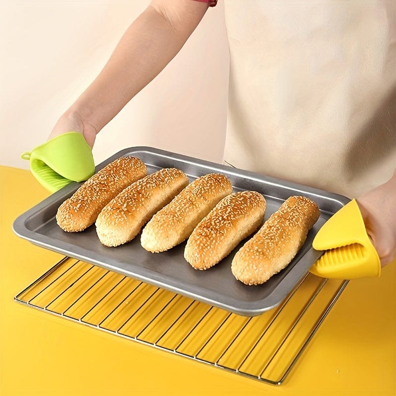 1 Stück Hitzebeständiger Silikon-Ofenhandschuh - Perfekt zum Backen & Grillen!
