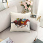1 Stück, Kentucky Derby Kissenbezug, Run For The Roses Jockey Pferderenn-Themenparty Dekoration für Couch Sofa, ohne Kissenfüllung