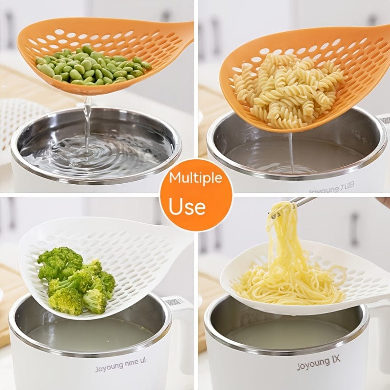 1 Stück große Schaufel-Sieb, Skimmer mit Schlitzen, Thermoplastisches Sieb, Schaufel, Kochutensilien für Küche Kochen Backen hitzebeständig