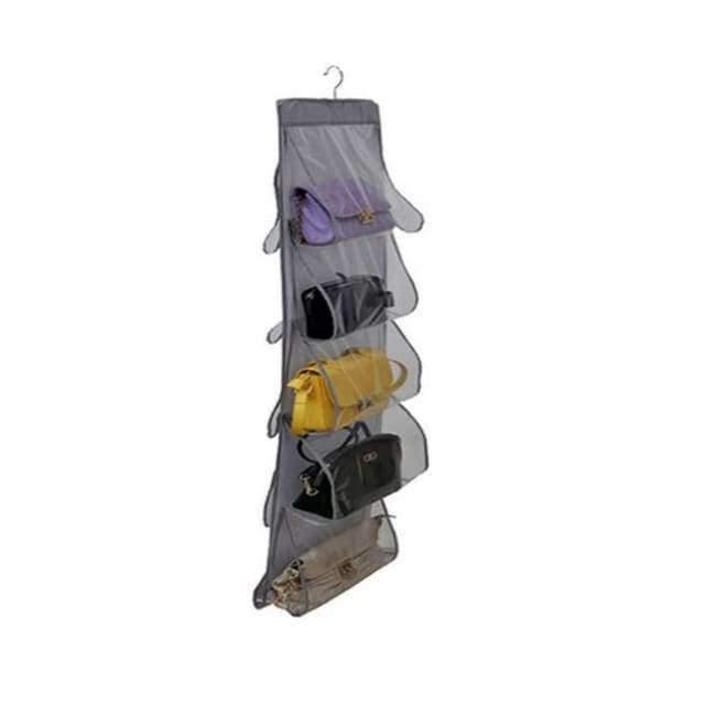 Kleiderschrank Hängender Lagerungsorganisator Kleiderschrank Handtaschenhalter mit 10 Taschen für Handtasche Einkaufstasche Zuhause Organisation Freund Geschenk
