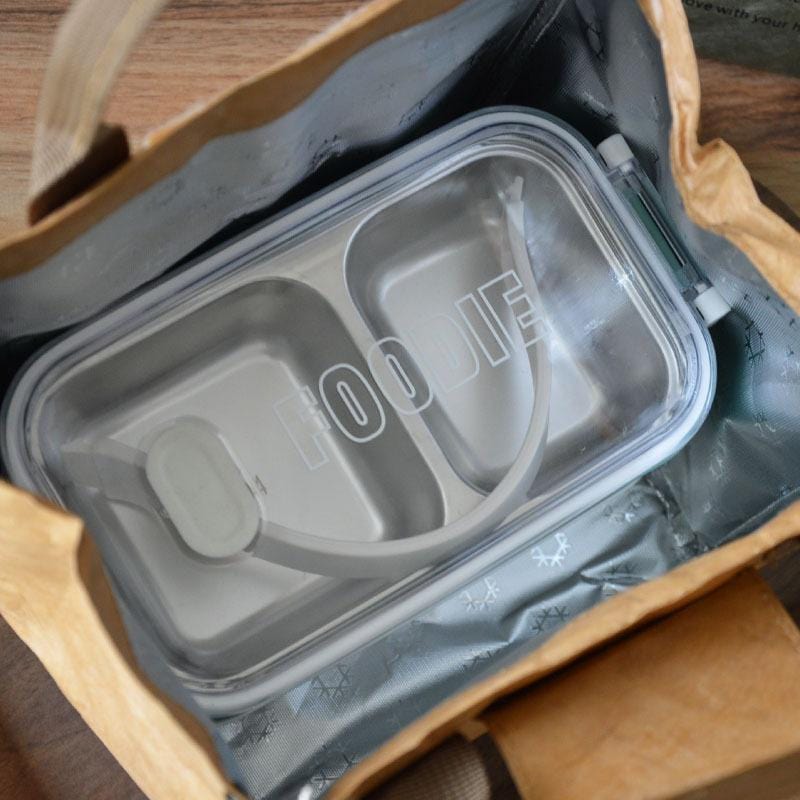 1 Stück Papier Bento Tasche Wasserdicht und Ölproof Isolier Tasche Lunchbox Tasche Handtasche Büromitarbeiter Lunchbox Tasche
