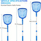 1 Stück Pool Skimmer Poolnetz 3-teilige Stange, Pool Skimmer Netz mit feinem Maschengewebe, teleskopische Aluminiumstange, Kunststoffrahmen, ultrafeiner Pool Skimmer für Teiche, Fischteich, Whirlpool, 17"x35"