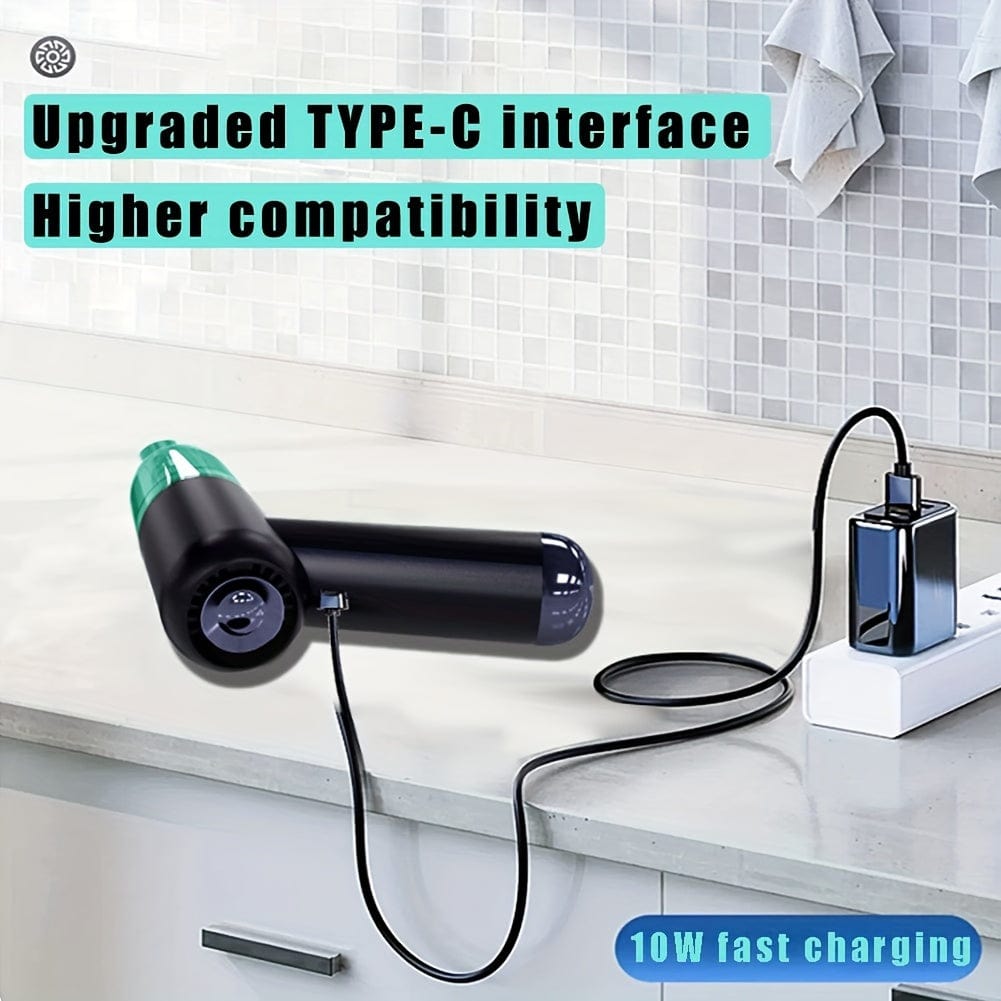 1 Stück Wiederaufladbarer Mini Staubsauger für Zuhause und Auto - Handheld und kabelloser Zwei-in-Eins Staubsauger