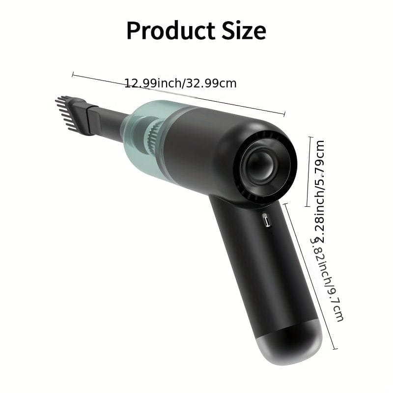 1 Stück Wiederaufladbarer Mini Staubsauger für Zuhause und Auto - Handheld und kabelloser Zwei-in-Eins Staubsauger