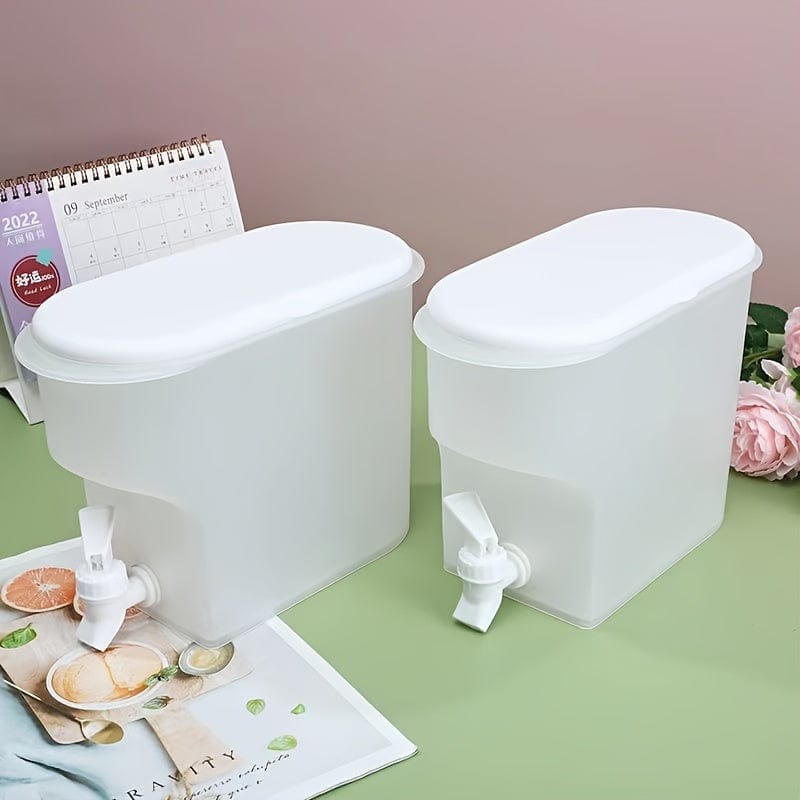 1 Stück, Kühlschrank Kaltkanne, Sommer Kühlung große Kapazität Fruchttee Kanne, Haushalts Hitzebeständiger Getränkebehälter, Mit Wasserhahn Eiswasser Saftbehälter, Küchenbedarf, Barbedarf