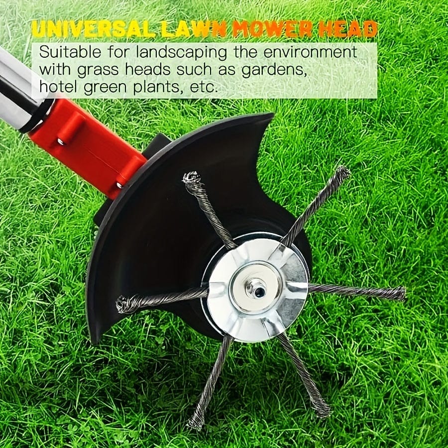 1 Stück Stahl Draht Gras Trimmer Köpfe Abgerundete Kante Unkraut Trimmer, Schneiden Elektrisch Unkrautvernichter, Leichter Gras Trimmer Kantenwerkzeug Für Garten Und Garten (3/6 Schneidköpfe)