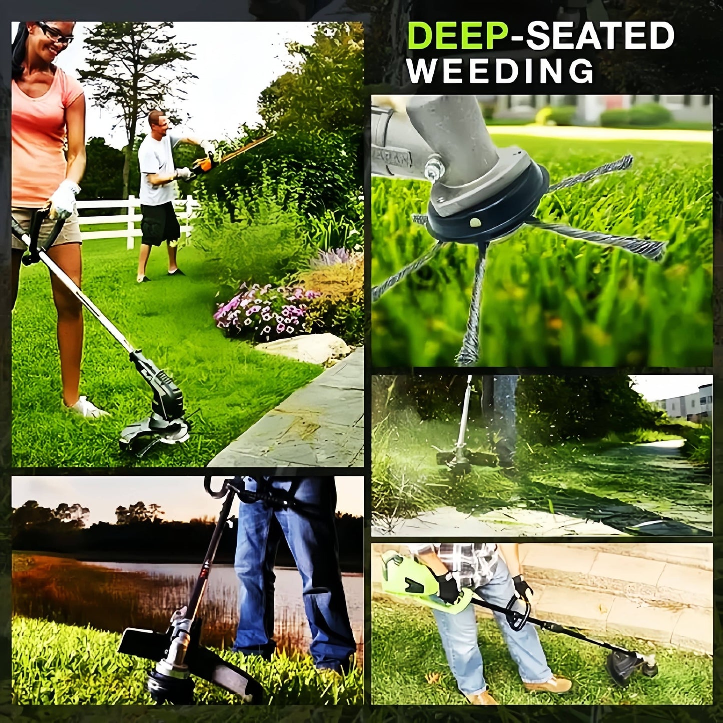 1 Stück Stahl Draht Gras Trimmer Köpfe Abgerundete Kante Unkraut Trimmer, Schneiden Elektrisch Unkrautvernichter, Leichter Gras Trimmer Kantenwerkzeug Für Garten Und Garten (3/6 Schneidköpfe)