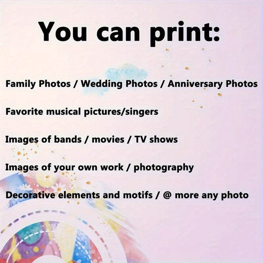 1pc Ungerahmtes personalisiertes Leinwandbild, benutzerdefinierter Leinwanddruck Poster große Größe Ihr Foto Ölgemälde auf Leinwand Wandkunst Dekor Bild für Familie/Haustier/Liebhaber, Fotodrucke