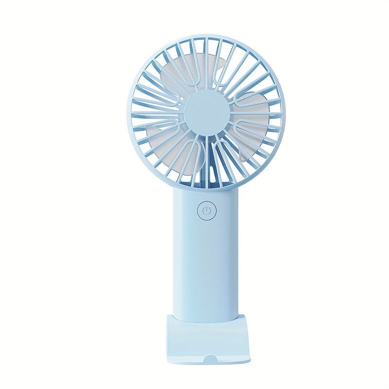 1 Stück USB Handheld Mini Ventilator - Tragbarer elektrischer Ventilator für Zuhause, Büro und Reisen - Wiederaufladbarer batteriebetriebener - Leiser und leistungsstarker Kühlung