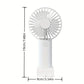 1 Stück USB Handheld Mini Ventilator - Tragbarer elektrischer Ventilator für Zuhause, Büro und Reisen - Wiederaufladbarer batteriebetriebener - Leiser und leistungsstarker Kühlung