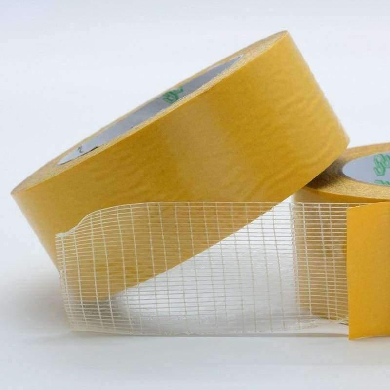 1Stk 50M Vedenpit��v�� seamless carpet flooring mesh fiber carpet grid double-sided adhesive filament.
