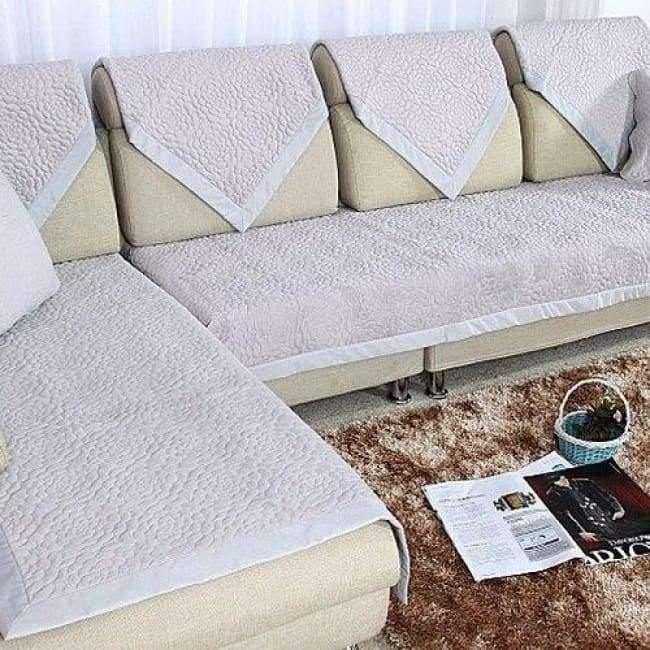1 Stück Sofa Bezug Handtuch Fleece Stoff Anti-Milben modernes Sofa Handtuch Überzug Sitz Couch Bezug für Wohnzimmer Home Dekoration rutschfest