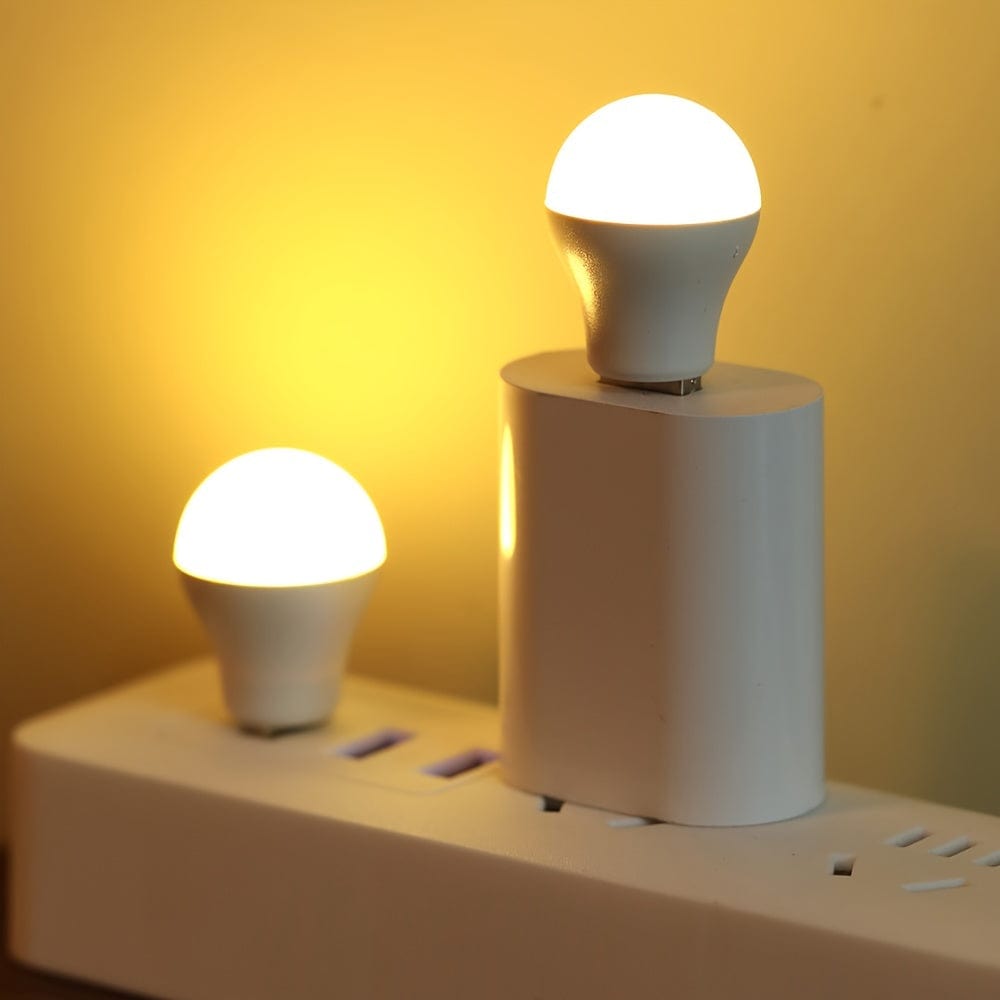 2/3/5 Stück Mini USB Glühbirne, Kleine Nachtlicht mit einzigartigem Design, Tragbare Leuchte Nachtlicht