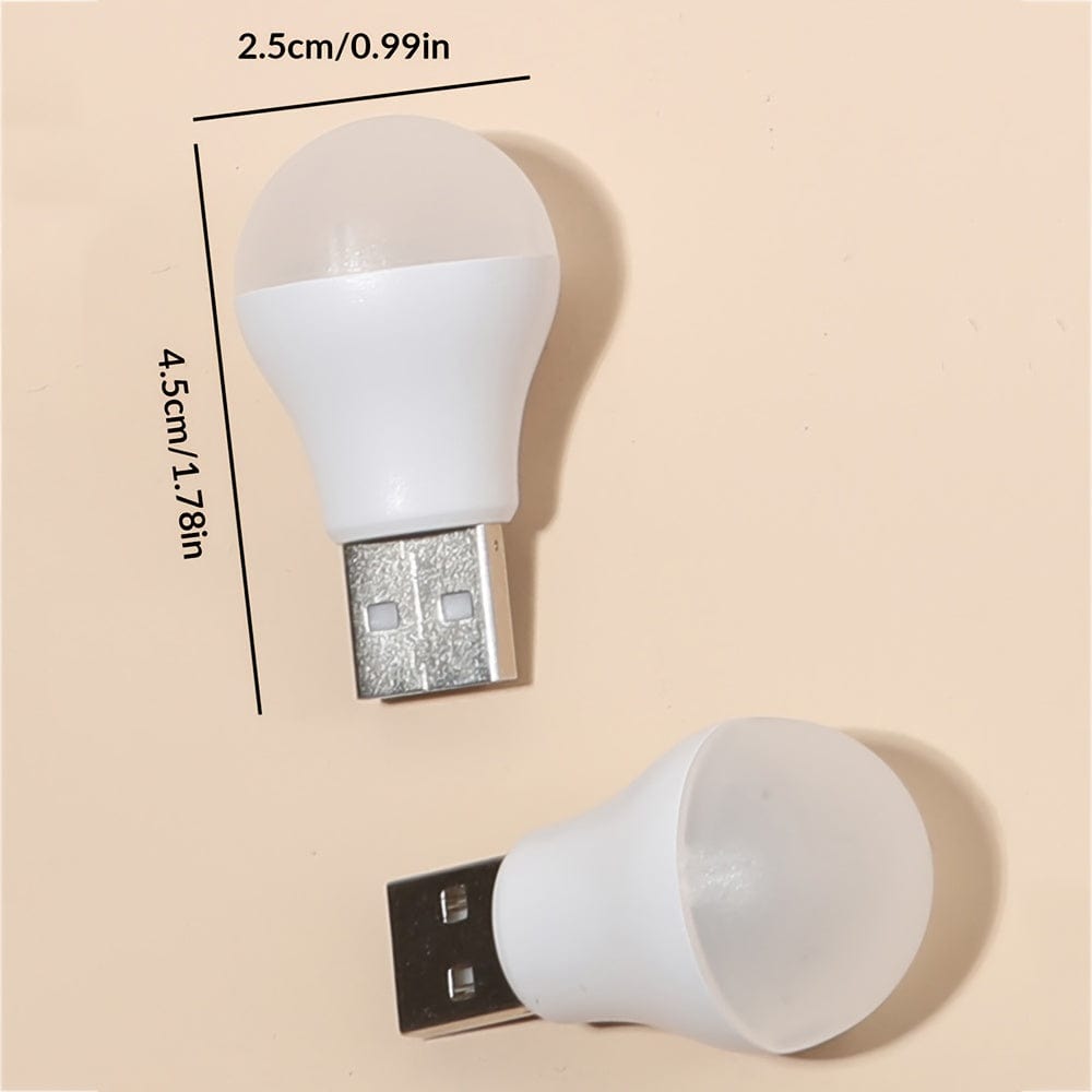 2/3/5 Stück Mini USB Glühbirne, Kleine Nachtlicht mit einzigartigem Design, Tragbare Leuchte Nachtlicht