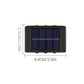 2 Packs Solar Wasserdichte Wandleuchten Außenbereich Dekoration, 6 LED Lichter Warmweiß Skandinavischer Stil Deckbeleuchtung Beleuchtung Außenleuchten, Terrasse, Straße, Landschaftsgestaltung, Zaun, Garage, Garten Wandleuchten