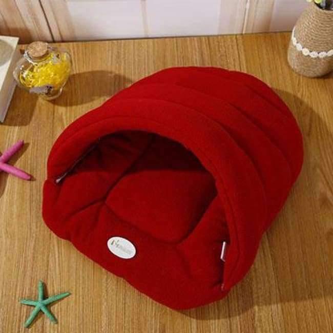 Haustier Katzenbett Kleiner Hund Welpen Unterkunft Sofa Polar Fleece Material Bett Haustiermatte Katzenhaus Katzen Schlafsack Warmes Nest Hochwertig
