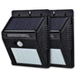 GUGI Solar Charger LED Solarlicht Bewegungsmelder Außenbeleuchtung 20LEDS Mini Solar Wandleuchte LED Lichter Für Gartenzaunlicht