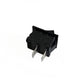 10 Stück/Los KCD1 2-Pin 250V 3A SPST Schwarzer Bootsschalter 21*15/15*10 Snap-in ON OFF Wippenschalter