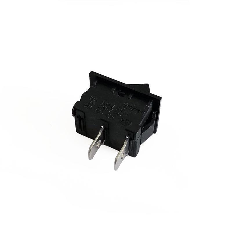 10 Stück/Los KCD1 2-Pin 250V 3A SPST Schwarzer Bootsschalter 21*15/15*10 Snap-in ON OFF Wippenschalter