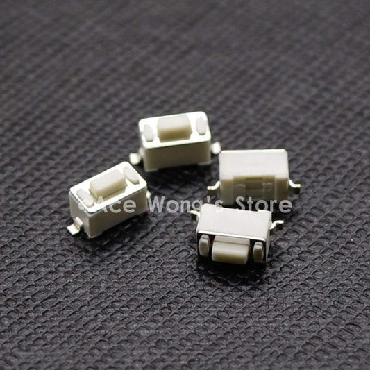 100PCS 2Pin SMD 3X6X4.3MM Taktile Takt Druckknopf Mikro-Schalter Momentan