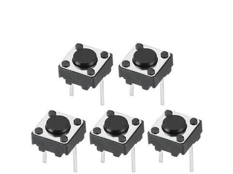 100PCS Mittlere 2pin 6x6x4.3/5/6/7/8/9/10 Mm Schalter Taktile Drucktaster 6x6x4.3mm 6x6x5mm 6x6x6mm 6x6x7mm 6x6x8mm 6x6x9mm