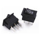 10PCS 3 Pin 3A 250V 10*15mm Schwarzer Knopf Wippenschalter AN AUS AN AC 10X15 Mini Wippenschalter