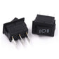 10PCS 3 Pin 3A 250V 10*15mm Schwarzer Knopf Wippenschalter AN AUS AN AC 10X15 Mini Wippenschalter