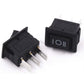 10PCS 3 Pin 3A 250V 10*15mm Schwarzer Knopf Wippenschalter AN AUS AN AC 10X15 Mini Wippenschalter