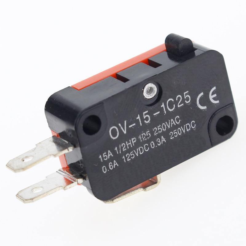 10Stk/Charge Großer Mikroschalter V-15-1C25, Silberner Punkt V-15-IC25 Mikrowelle, Kontakt-Schalter, Kupferpunkt Takt-Schalter