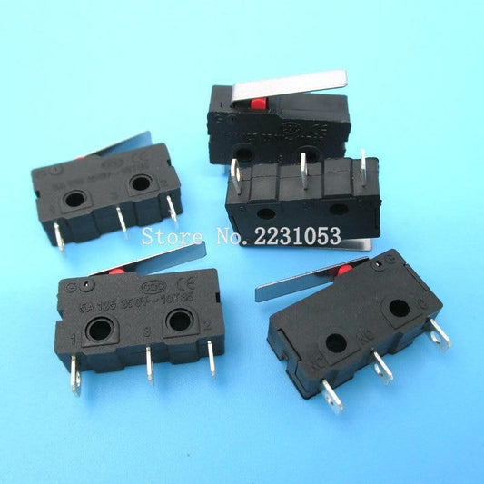 10PCS/LOT Grenzschalter 3 Pins N/O N/C Hochwertig Ganz Neu 5A 250VAC KW11-3Z Mikroschalter