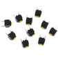 10Stück Stummtaste 6*6*7.3mm Silent Switch Drahtlose Maus Verdrahtete Maus Taste Mikro-Schalter Gelber Drucktastenschalter