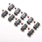 10 Stück Rollerhebelarm PCB-Anschlüsse Mikro-Begrenzung Normal Offen/Schließen Schalter KW12-3