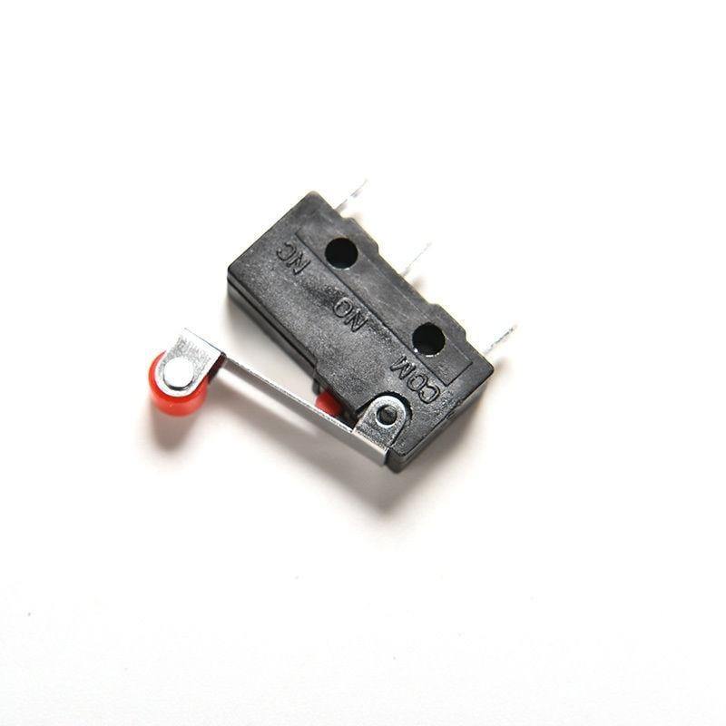 10 Stück Rollerhebelarm PCB-Anschlüsse Mikro-Begrenzung Normal Offen/Schließen Schalter KW12-3