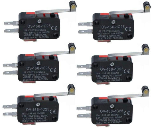 1PCS V-156-1C25 15A Der Mikroschalter, Drucktaster SPDT Momentan Schnappschalter Begrenzungsschalter, Reiseschalter,