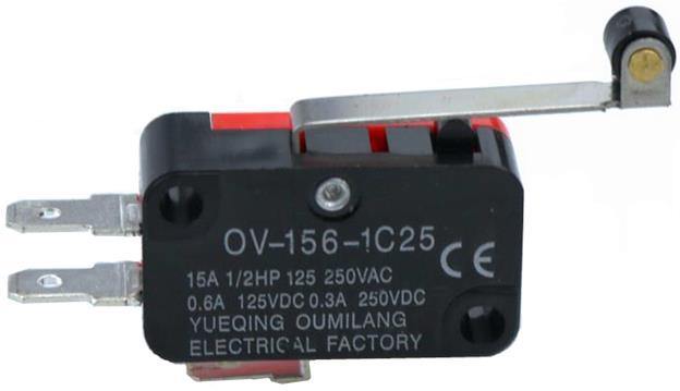 1PCS V-156-1C25 15A Der Mikroschalter, Drucktaster SPDT Momentan Schnappschalter Begrenzungsschalter, Reiseschalter,