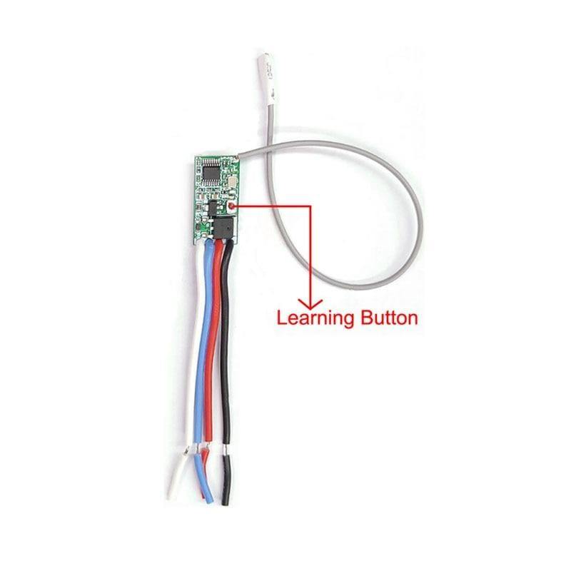 433mhz DC 3.6V 6V 12V 24V 1CH Relais Wireless RF-Fernbedienungsschaltermodul mit 4-Tasten-Transmitter Strom-LED-Lampe Licht DIY