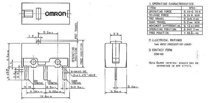 2pcs/lot OMRON Maus Mikro Schalter Microswitch D2FC-F-K (50M)-RZ Allgemein D2FC-F-7N 10M 20M 50 Millionen Zeit Lebensdauer