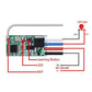 433mhz DC 3.6V 6V 12V 24V 1CH Relais Wireless RF-Fernbedienungsschaltermodul mit 4-Tasten-Transmitter Strom-LED-Lampe Licht DIY