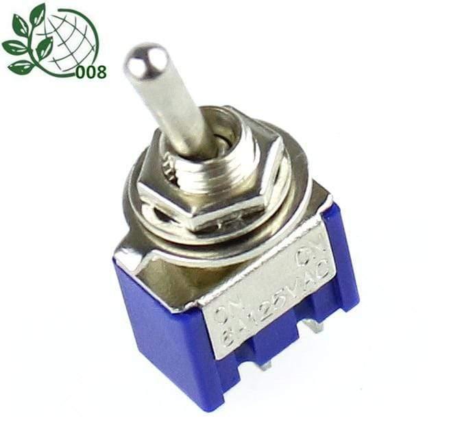 5 Stück MTS-102 AC ON-ON SPDT 2 Position Latching Toggle Switch 6A 125V S Aktion!