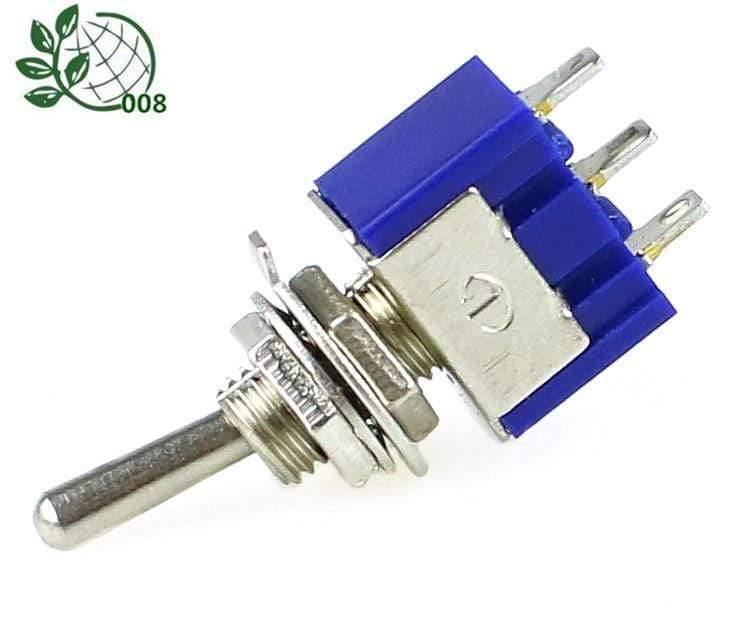 5 Stück MTS-102 AC ON-ON SPDT 2 Position Latching Toggle Switch 6A 125V S Aktion!