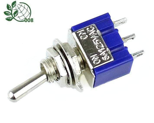 5 Stück MTS-102 AC ON-ON SPDT 2 Position Latching Toggle Switch 6A 125V S Aktion!