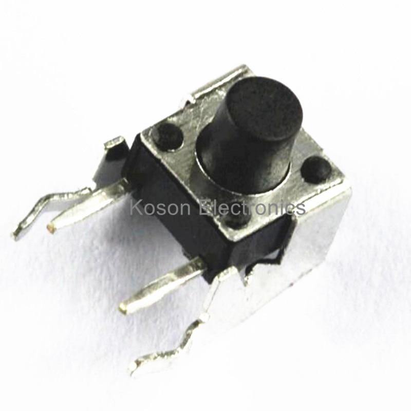 50 Stück DIP 6*6*7mm Taktile Takt Drucktaste Mikroschalter Momentan Vertikale Drücktaste
