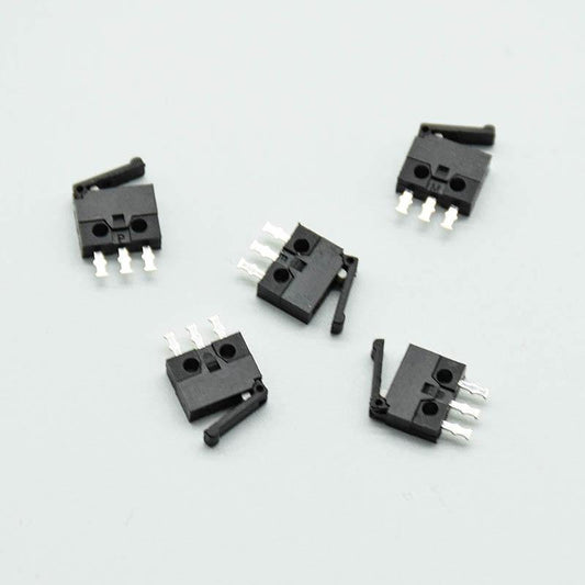 5pcs/lot Schwarzer Klein/mikroschalter Kamera Schalter Reset Erkennungs Hubbegrenzung Miniatur 3-Fuß Gerader Fußgriff Mini