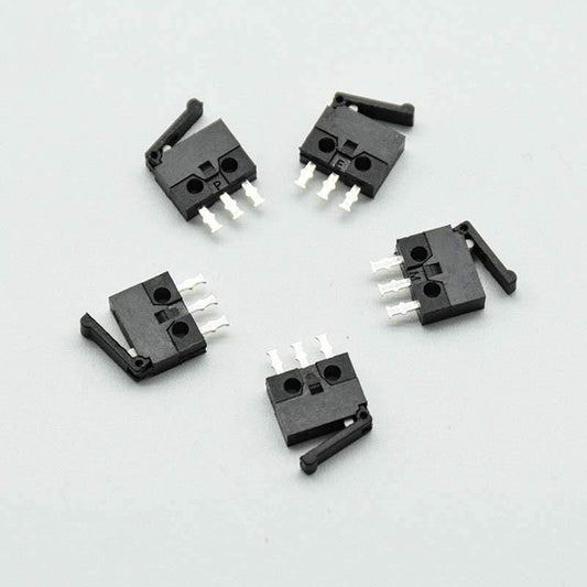 5pcs/lot Schwarzer Klein/mikroschalter Kamera Schalter Reset Erkennungs Hubbegrenzung Miniatur 3-Fuß Gerader Fußgriff Mini