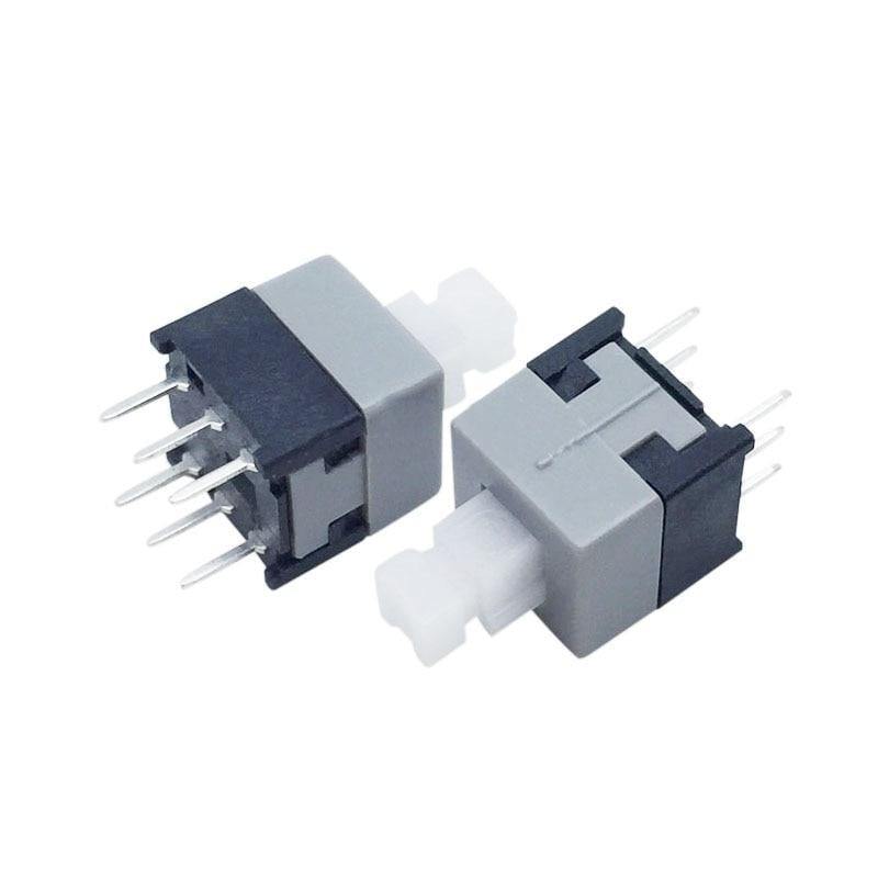 8.5*8.5MM Selbstsperrender Schalter Quadratischer Kopf 3.3X3.3 Doppeltreihig 6 Fuß 3X3 Verbundkonsole Taster Schalter (8.5x8.5 10PCS)