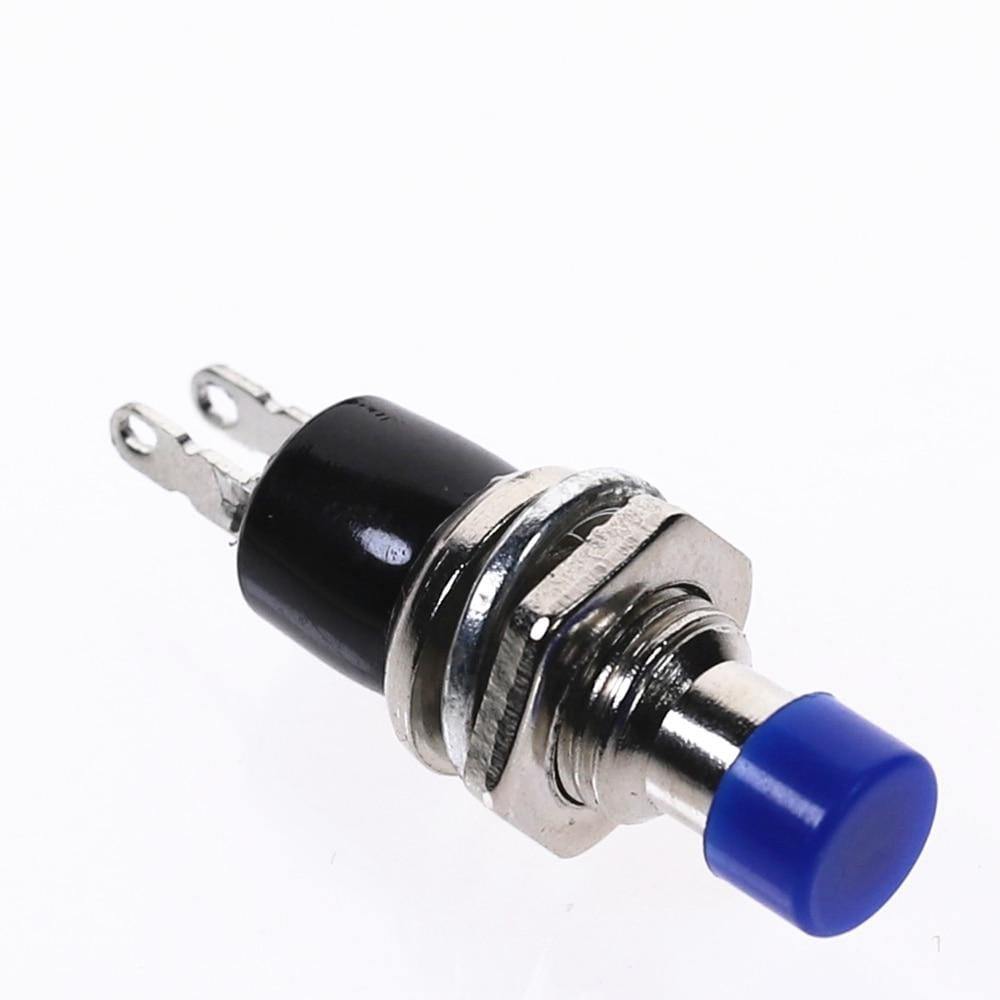 10Stk PBS-110 7MM Momentary Drucktaste Schalter Drücken Sie den Reset-Schalter Momentary EIN AUS Drucktaste Mikroschalter Normalerweise Offen NO