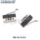 Mikrogrenztaster Momentan Drucktaster 1A 125V AC Maus-Schalter 3Pins Langer Hebelrollenarm SPDT 12* 6 *6mm