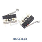 Mikrogrenztaster Momentan Drucktaster 1A 125V AC Maus-Schalter 3Pins Langer Hebelrollenarm SPDT 12* 6 *6mm